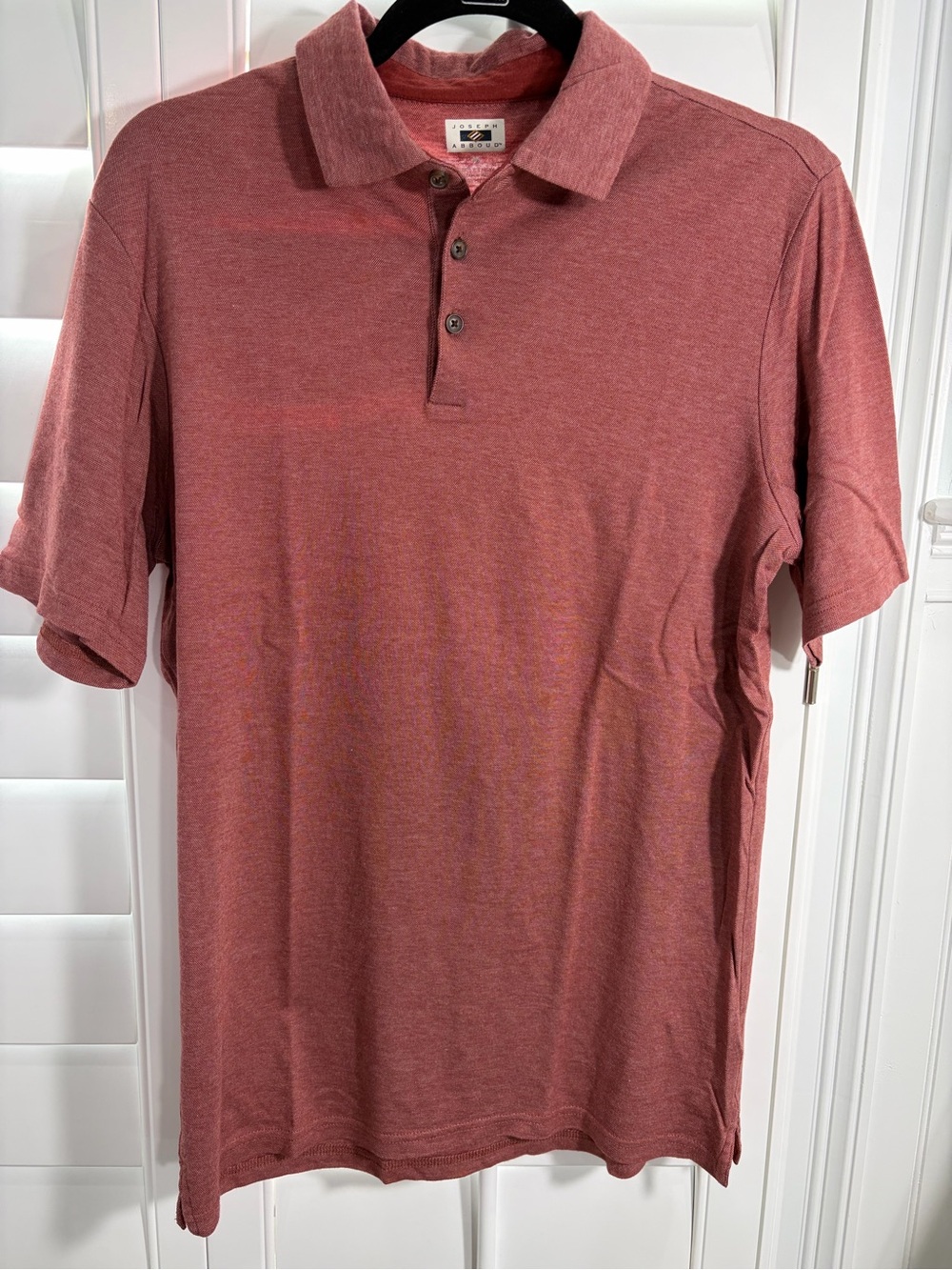 Joseph Abboud Heathered Brick Red Polo (M)